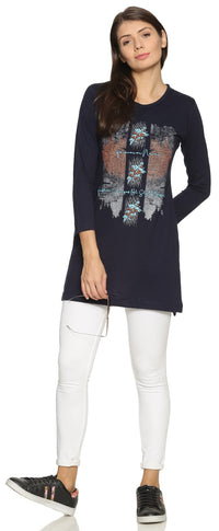 In Love Women's  Long Knee Length Night Wear Tshirts