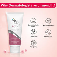 Fixderma 2% Niacinamide Cream, Face 21 Cream | Niacinamide Cream for Face | Alpha Arbutin Cream | Anti Ageing Cream for Women | Day & Night Cream for Women, Reduces Wrinkles and Fine Lines - 50 gm