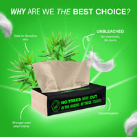 Beco Bamboo Soft Facial Tissue Papers- 100 Pulls (Pack of 6), 600 Pulls - 2 ply,100% Natural and Eco