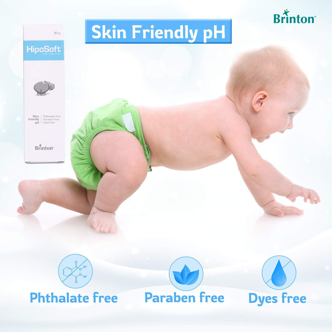 Brinton HipoSoft Diaper Rash Cream | Freedom from Rashes | 30 gm