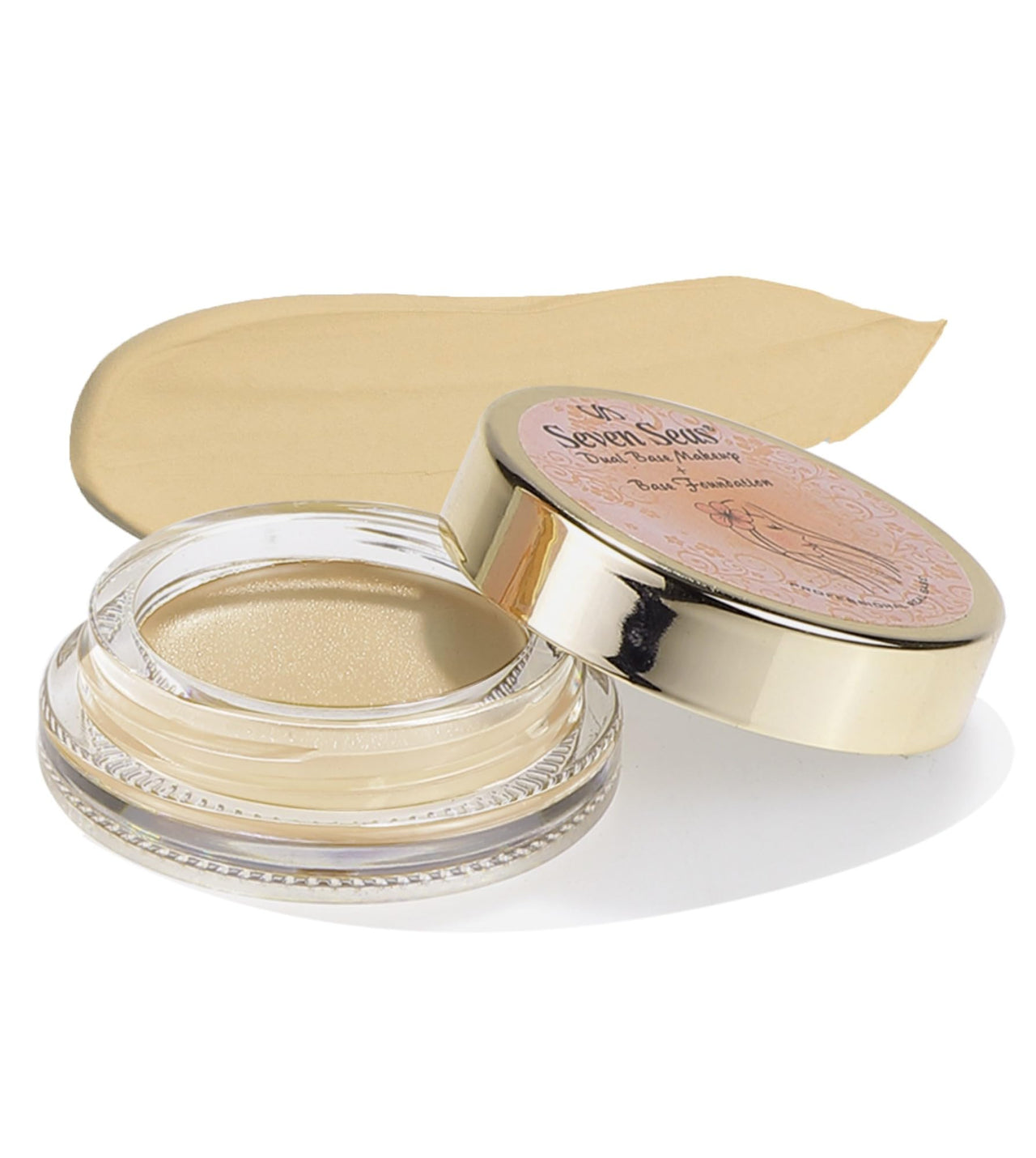 Seven Seas Mousse Foundation & Concealer | Lightweight, Full Coverage Matte Finish with SPF | Long Lasting Foundation for Face Makeup (Ivory)