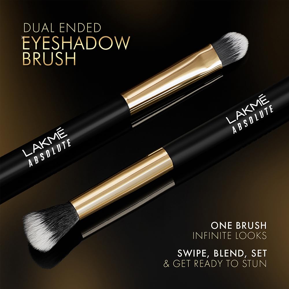 Lakmé Absolute Makeup Master Tools - Dual Ended Eyeshadow Brush