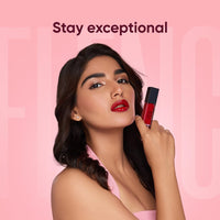 Flenc Ritzy Liquid Glossy Lipstick, 12 hrs Long Lasting Lipstick For Women With Intense Pigment, Hydrating, Waterproof & Smudge Proof Lipstick Formula In Ruby Red Shade, 10 ml-MOSCOW 1945C