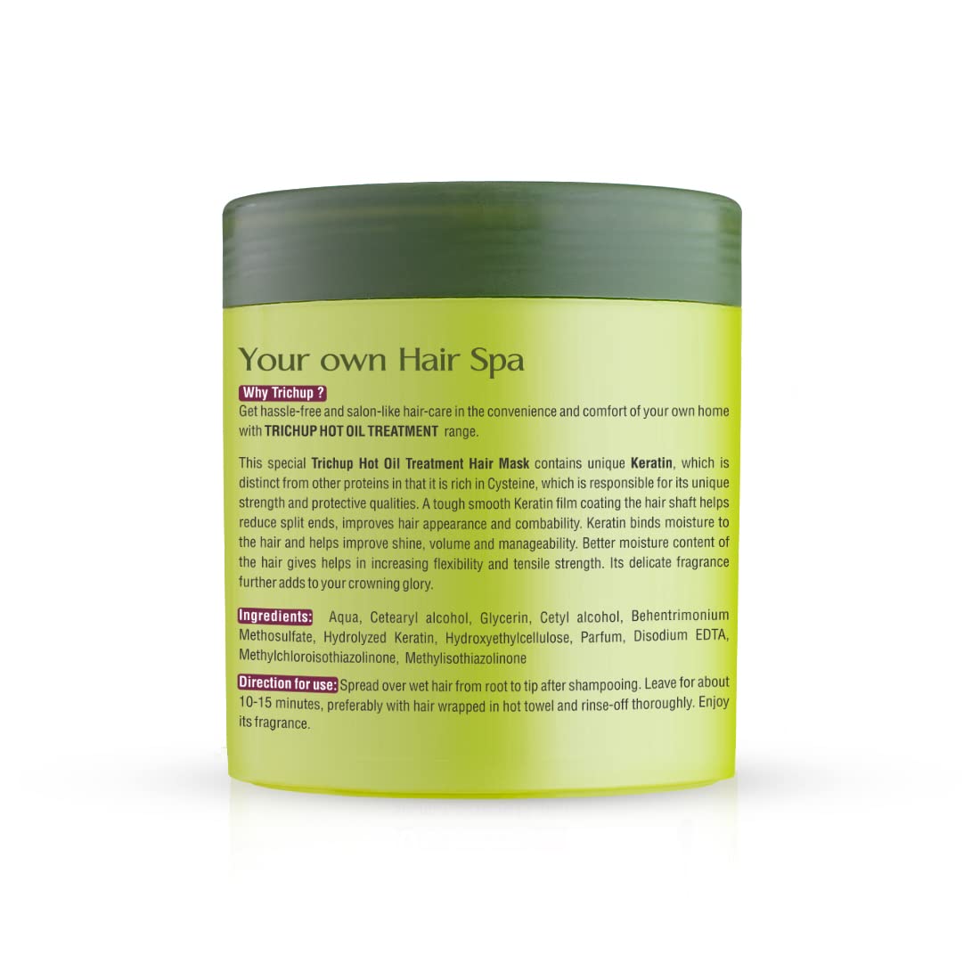 Trichup Keratin Hair Mask - 500 ml | For Dry & Damaged Hair | Helps to Reduce Split Ends | Improved Hair Appearance