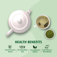 Golden Tips Authentic Japanese Mint Matcha Green Tea Powder – 100g (100 Servings) Tin Can, No Additives, Antioxidant-Rich Superfood, No Artificial Sweeteners