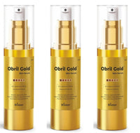 Brinton Obril Gold Skin Serum for Hyperpigmentation with Hyaluronic Acid for Dark Spot Removal, Tan & Acne Marks | Reduces Wrinkles & Fine Lines - 30ml x Pack of 3