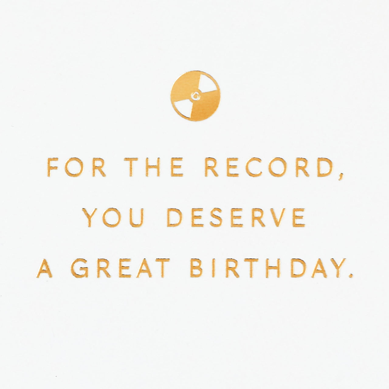 Hallmark Signature Birthday Card (Record) Record