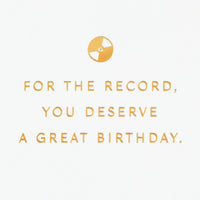 Hallmark Signature Birthday Card (Record) Record