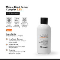 Minimalist Maleic Bond Repair Hair Care Gift Set | Hair Serum, Shampoo, Mask Trio