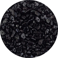 Natural Chip Stone Beads Black Obsidian Onyx 5-8mm About 400pieces Irregular Gemstones Healing Crystal Loose Bead Hole Drilled DIY for Bracelet Jewelry Making Crafting (5-8mm, Black Obsidian Onyx)