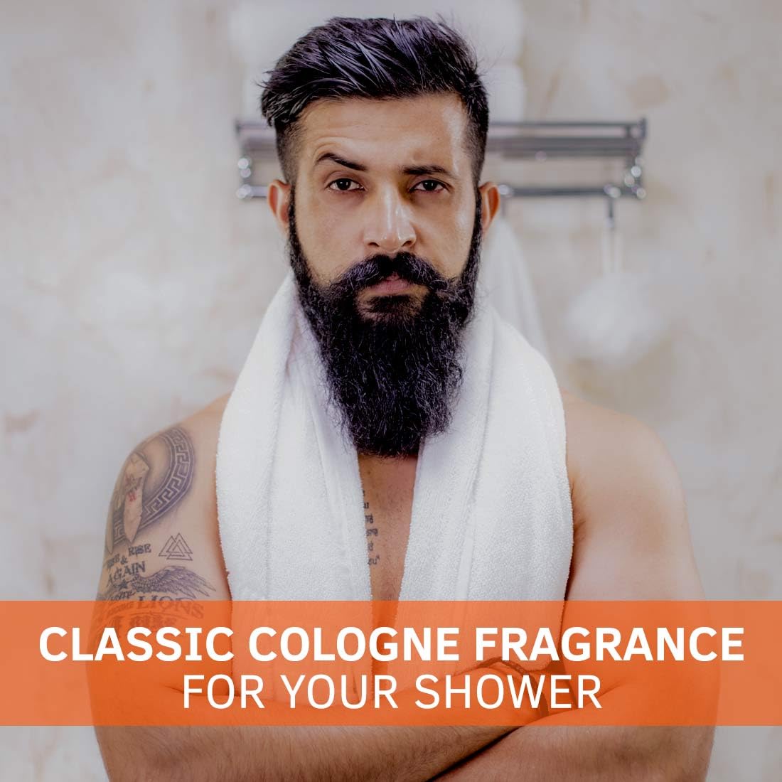 Ustraa Rebel Cologne Soap with Oak & Walnut, 6 x 125 gm (Pack of 6) | Triple-milled Soap | Mild Exfoliation with Walnut Granules | Gives Lasting Fragrance