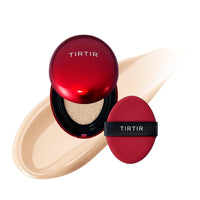 TIRTIR Mask Fit Red Cushion Foundation, Full coverage, Skin fit, Satin Glow Finish, Korean Cushion Foundation #17N VANILLA, 4.5g