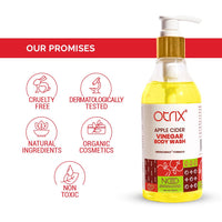 Otrix Apple Cider Vinegar Body Wash with Linoleic Acid, Purifying and Hydrating Cleanser, pH Balancing, For Men and Women, 290ml