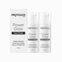PROTOUCH Power Glow Face Drops | Brightening Serum with Korean & Indian Herbs | Lightens Dark Spots, Acne, and Wrinkles | For Clear, Glowing Skin - All Skin Types (Pack of 2)