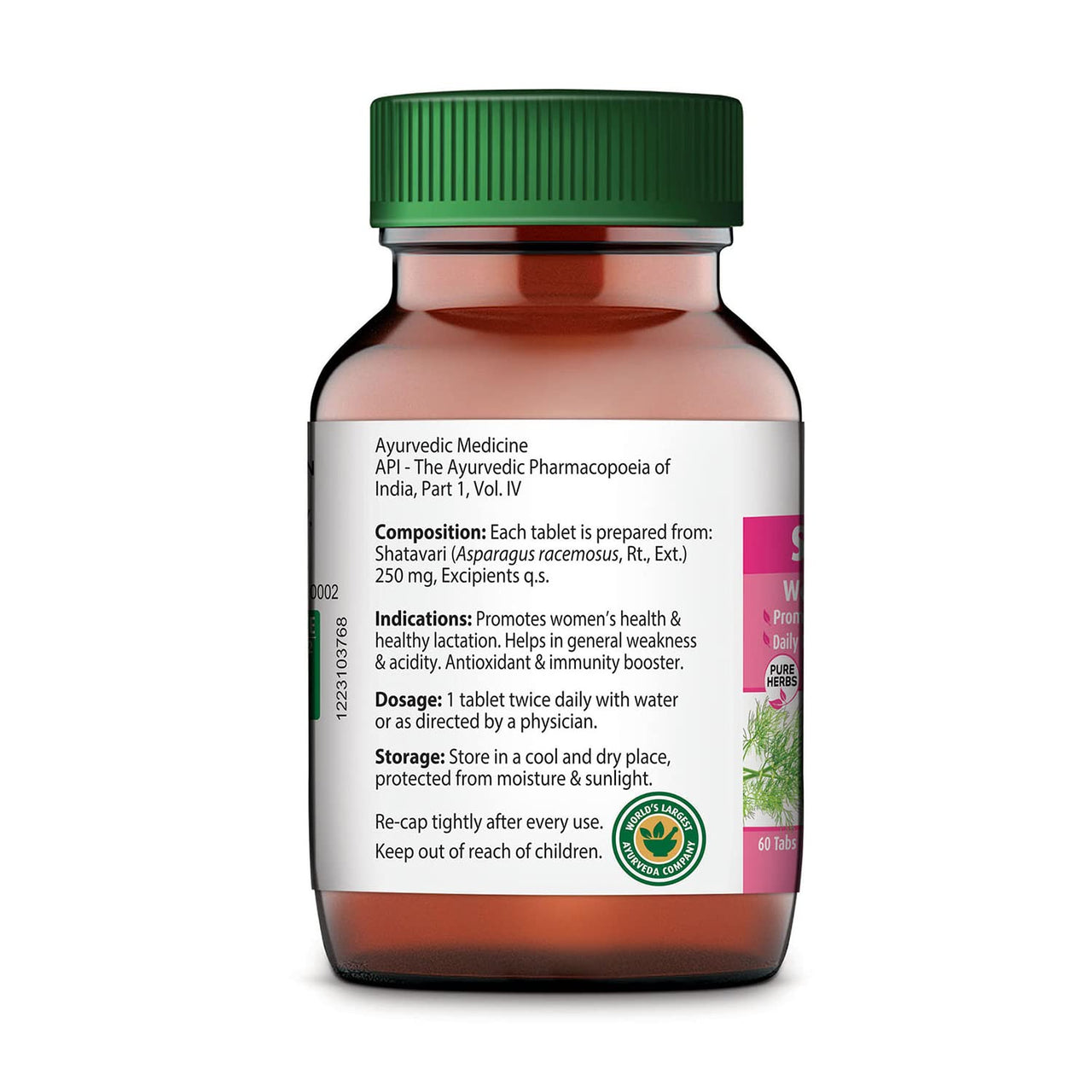 Dabur Shatavari Tablets | Women's  Wellness | Hormonal Balance Supplement - 60 tablets