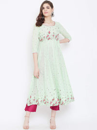 Poshak Hub Women's  Cotton Anarkali Kurta