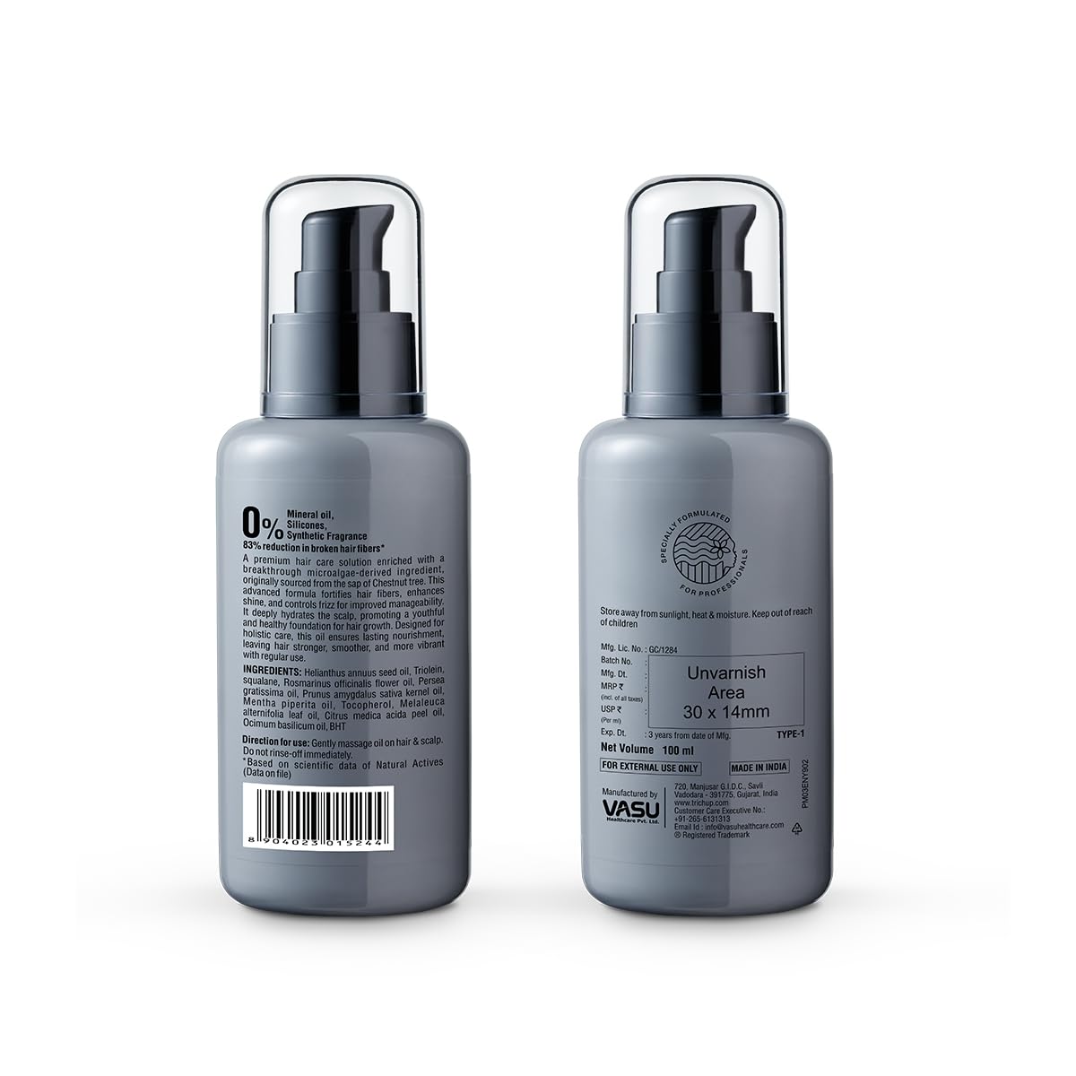 Trichup Pro Scalp Nourishing Hair Oil - 100 ml | Blend of Algae & Rosemary Oil | Deeply Hydrate Overall Scalp | Ultimate Frizz Control | Prevent Hair Breakage & Stimulates Blood Circulation in Scalp