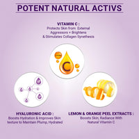 Iba Vitamin C Skin Care Regime Combo for Brighter (Face Wash (100ml) + Skin Glow Power Serum (30ml) + Vitamin C Cream (50g))