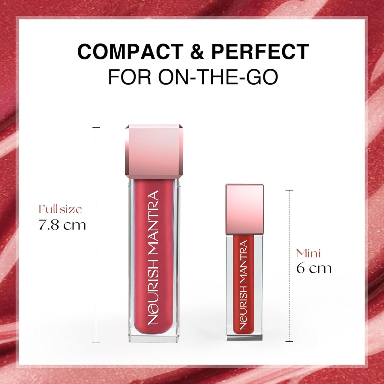 Nourish Mantra’s Natkhat Berry Lipstick (3.5ml)/ Creamy Matte Liquid Lipstick with SPF/Water Proof/Smudge Proof/Transfer Proof/Long Lasting/Suits All Skin Tones