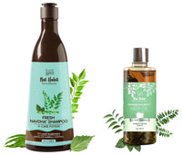 Nat Habit Tri-Leaf Roseary Hair Oil For Men & Women Hairfall Reduction(100ML) and Navdha Anti-Hair Fall Natural Shampoo with Rosemary & Trileaf(250ML)
