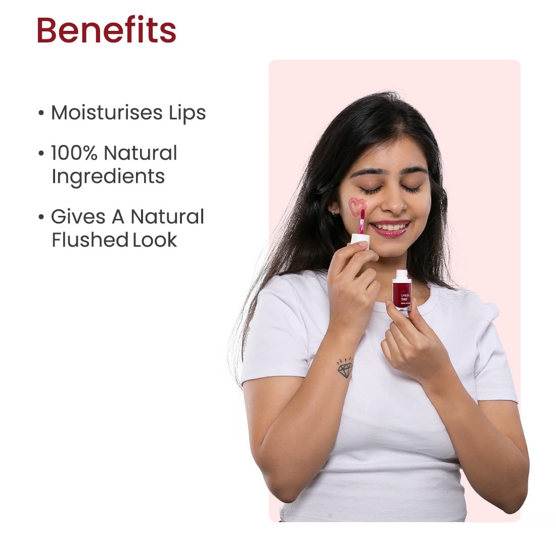 Earth Rhythm Lip, Cheek & Eye Shadow Tint - Mermaid & Brandy Combo, with Goodness of Pomegranate & Grape Seed Extract, Blush for Women & Girls – 10ml (Pack of 2)