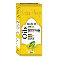 Indus Valley 100% Pure Natural & Organic, Undiluted ylang ylang Essential Oil with Glass Dropper for Skin, Hair Care -15ml