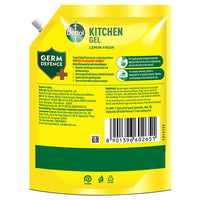 Dettol Lemon Fresh Dishwash liquid and Kitchen Gel || Cuts Tough Grease || Remove germs || 1500ml, (Refill Pack)