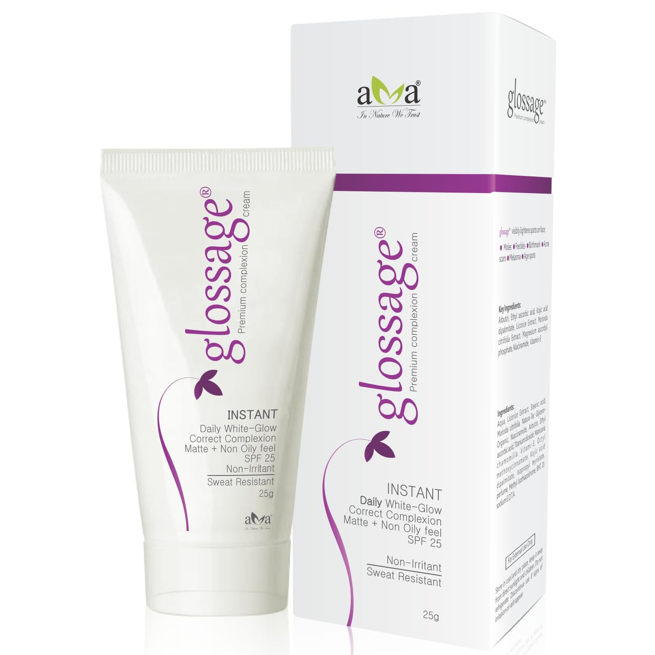 Vegetal Glossage Anti pigmentation premium complexion cream -25g.