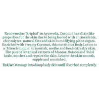 Biotique Creamy Coconut Deep Nourish Body lotion For Extra Dry Skin | Heals, Repairs, and Soothes the Skin | Moisturizing and Skin-Humidifying | 100% Botanical Extracts| All Skin Types | 180ml
