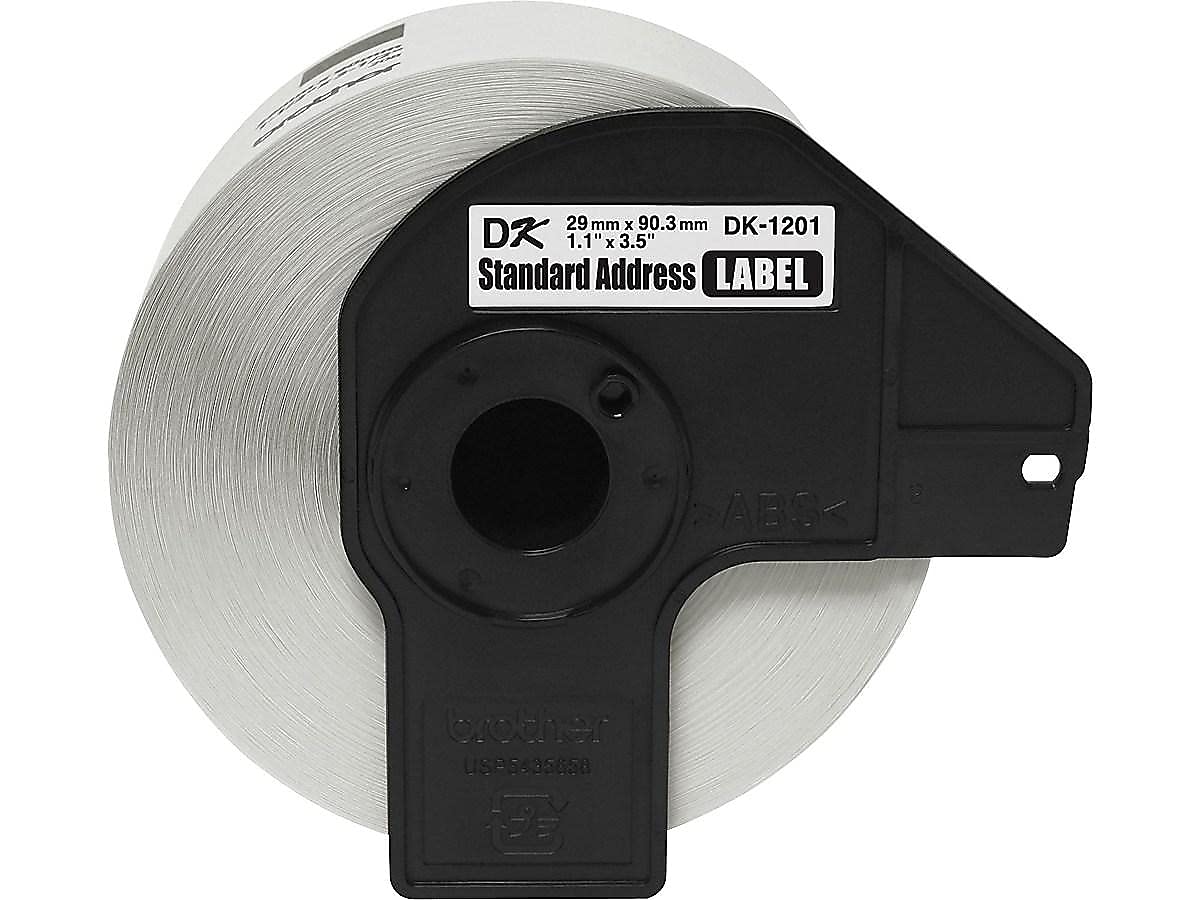 Brother Genuine DK1201 Die-Cut Standard Rolled Address Labels for QL Printers, (DK1201) 1 Roll