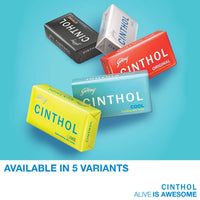Cinthol Cool Soap, 100g (Pack of 5) | with Icy-cool Menthol | Soaps For Bath | Grade 1 Soap | For All Skin Types