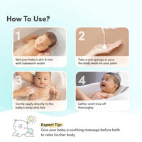 Mylo Baby Body Wash and Shampoo 200 ml | Gentle Cleansing Head-to-Toe | Tear Free Formulation | Made Safe Certified | Dermatologically Tested