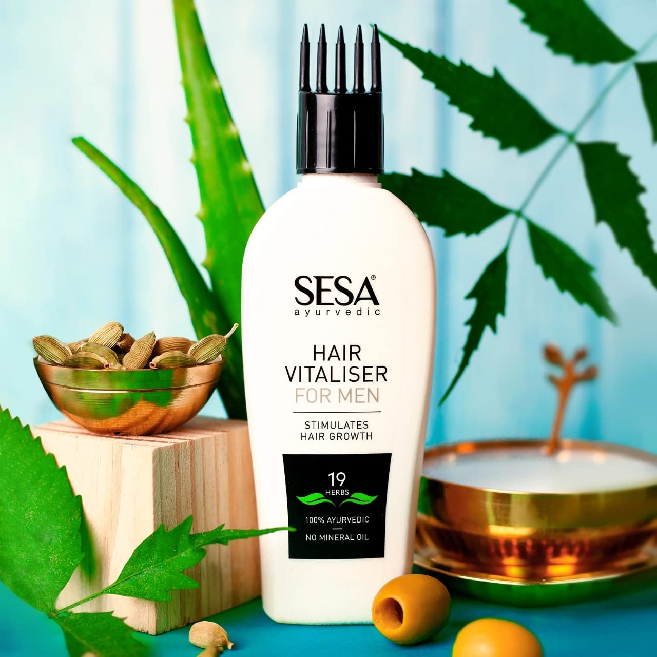 SESA Hair Vitalizer For Men 100Ml - Hair Growth Oil, Reduces Hair Fall, Nourishing Hair Oil For Men