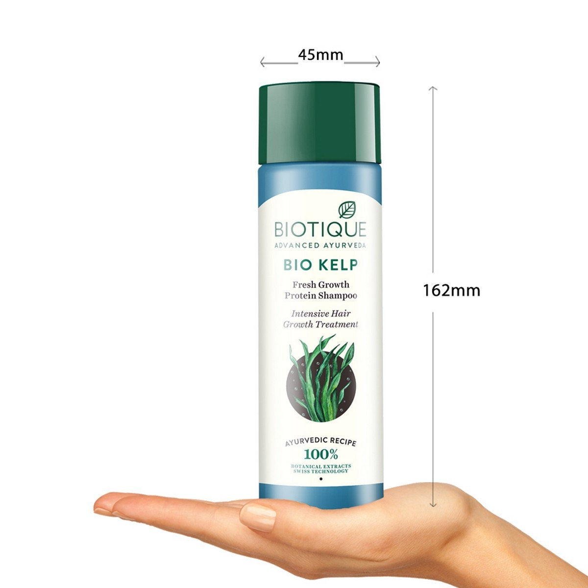 Biotique Bio Kelp Fresh Growth Protein Shampoo, 190ml & Bio Walnut Bark Fresh Lift Body Building Shampoo For Fine & Thinning Hair, 190ml