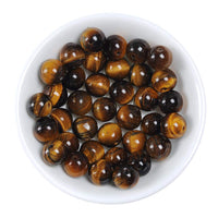 Natural Stone Beads 4mm Yellow Tiger Eye Gemstone Round Loose Beads Crystal Energy Stone Healing Power for Jewelry Making DIY,1 Strand 15