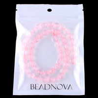 BEADNOVA Natural Rose Quartz Beads Natural Crystal Beads Stone Gemstone Round Loose Energy Healing Beads with Free Crystal Stretch Cord for Jewelry Making (6mm, 62-64pcs) 6mm 22) Rose Quartz Round Beads
