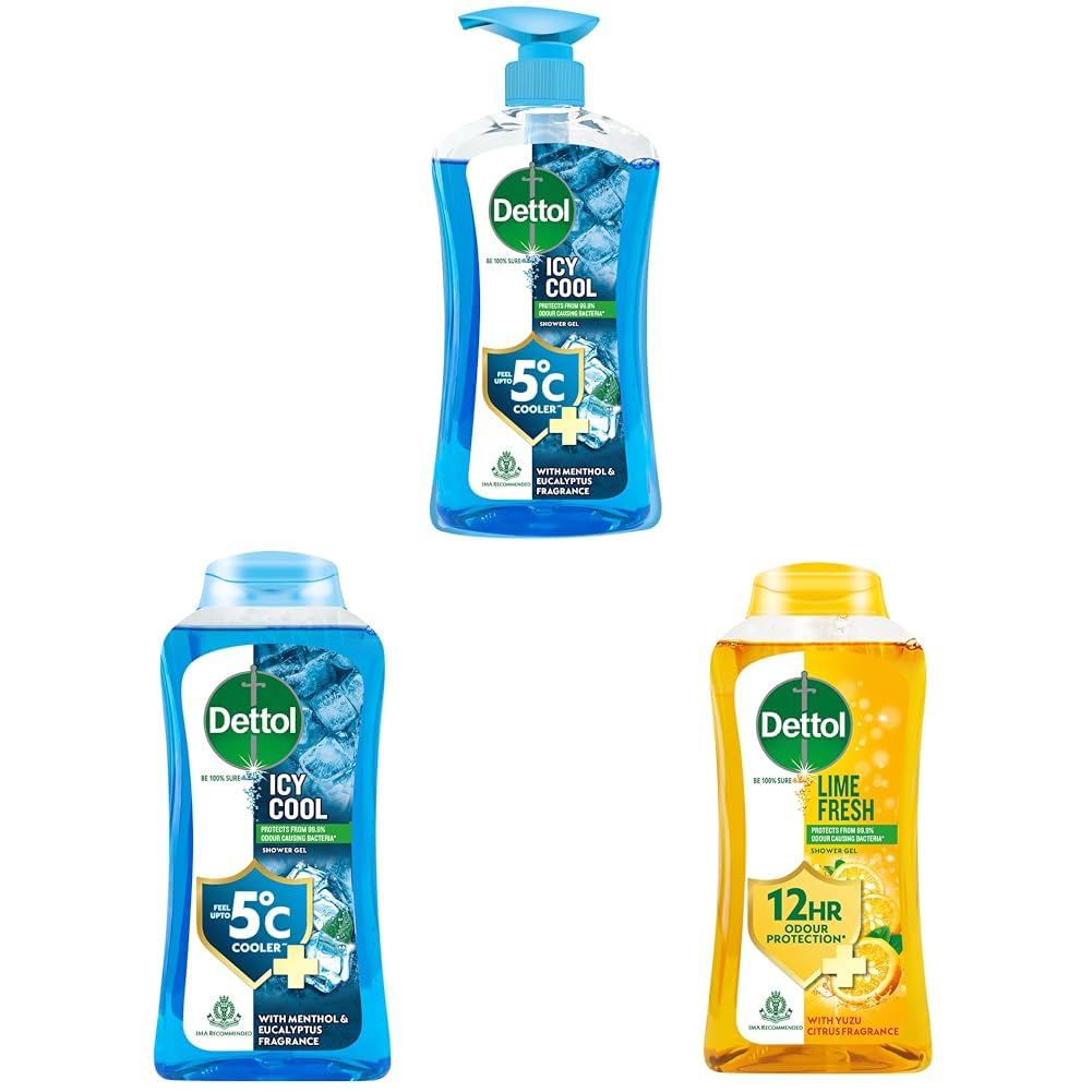 Dettol Cool Body Wash 500ml, Cool 250ml, Lime Refill