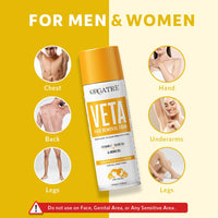 ORGATRE Hair Removal Cream Spray for Men & Women | Painless Body Hair Remover for Chest, Back, Legs, Underarms & Intimate Skin | 200 gm