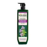 Kesh King Organic Rosemary Shampoo with Tulsi, anti hairfall shampoo for stronger hair growth and damage repair, sulphate free & ayurvedic, 300ml