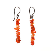 Natural Carnelian Chips Crystal Earring, Yoga Jewelry, Meditation Earring, Energy Healing Crystals, Birthday, Gift for Her, Gemstone Jewelry AA+ Quality (Carnelian)