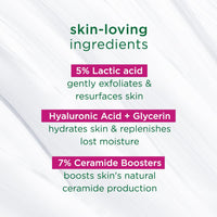 simple Active Skin Barrier Care Smoothing Gel Face Cleanser 150Ml With 5% Lactic Acid,Hyaluronic Acid&Ceramide Boosters|Gentle Exfoliating Face Wash For Brighter,Even-Tone,Smoother Skin,For Women&Men