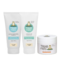 True Frog Everyday Moisturizing Shampoo (150 ml), Everyday Nourishing Hair Conditioner (150 ml) & Deep Conditioning and Hydrating Hair Mask (200 g) To Repair Dry and Damaged Hair - Combo Pack of 3