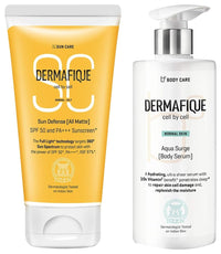 Dermafique All Matte for Normal Oily Skin 360 degree Prevents Tanning Photaging Aqua Surge Body Serum with Shea Butter 300ml Body Lotion