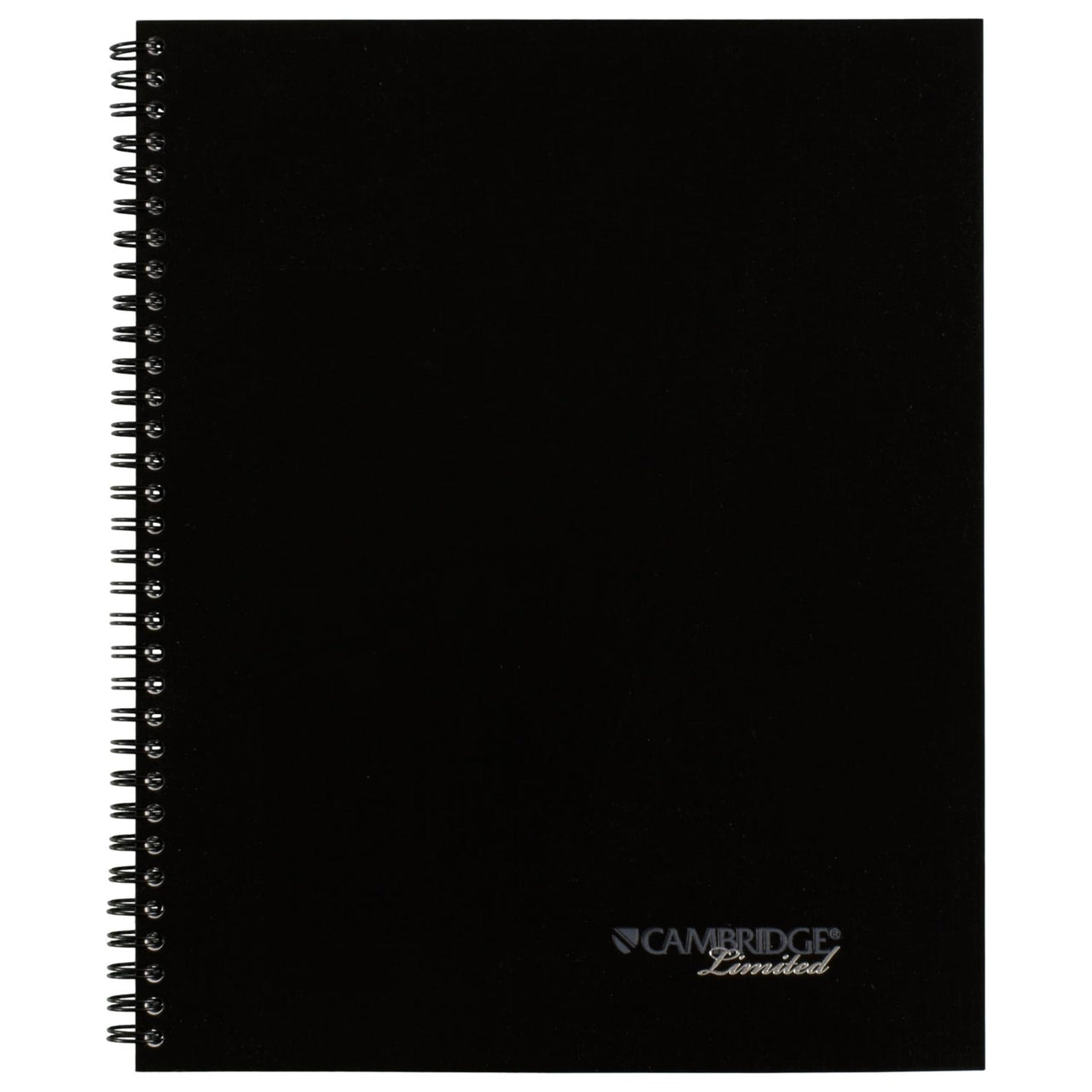 Cambridge Notebook, Business Notebook, 8-1/2" x 11", 80 Sheets, Legal Ruled, QuickNotes Notebook, Flexible Cover, Wirebound, Gray (06066)