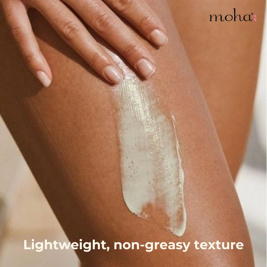 moha: Body Yogurt with Vitamin E, Hemp Seed oil, Moringa & Hyaluronic Acid provides instant Hydration I Lightweight & fast-absorbing formula – 250gm