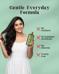 Veda Harvest Shampoo 400ml for Reduce Dandruff & Helpful for Hair Growth,Ayurvedic Shampoo to Restore Hair Shine & Strength