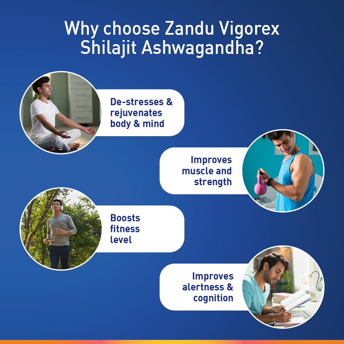 Zandu Vigorex Shilajit Ashwagandha Capsule