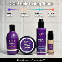 2.Oh! Italian Anti Yellow Shampoo | Purple Shampoo for Coloured, Highlighted, Blonde Hair | Neutralising Hair Toner for Bleached Hair | Blue Shampoo for Grey Hair | With Argan Oil for Dry Frizzy Hair