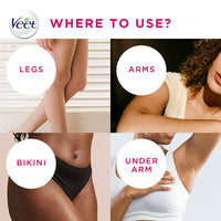 NIVEA Deodorant Roll On, Pearl & Beauty For Women 50ml + Veet Full Body Waxing Kit - Sensitive Skin (20 strips)