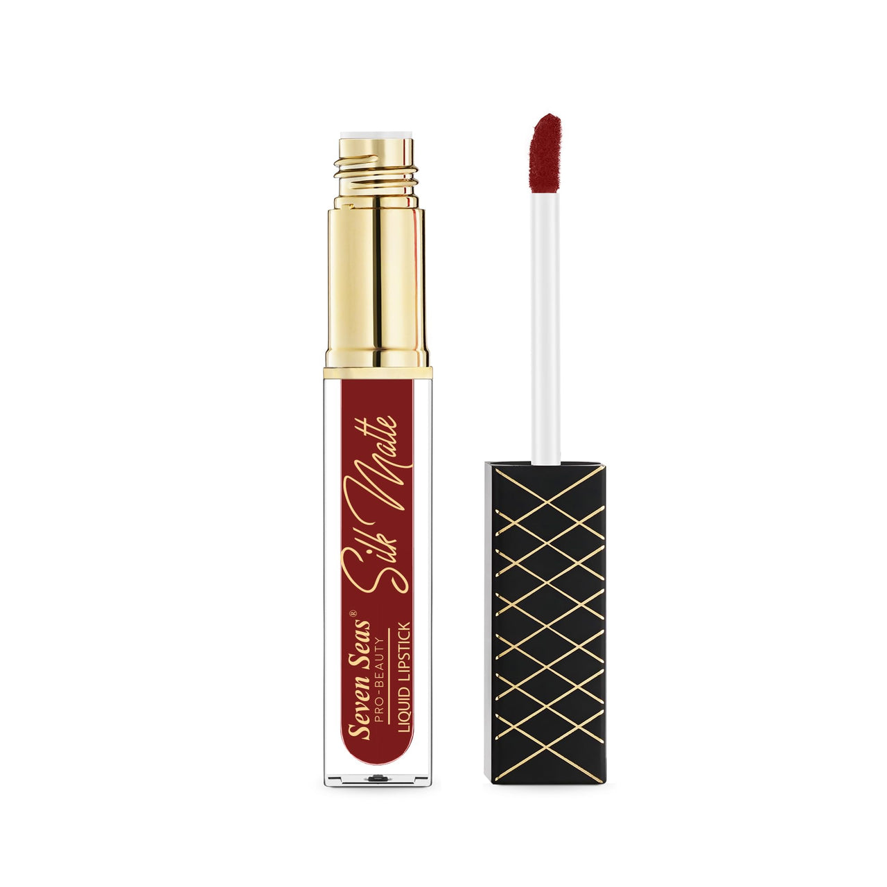 Seven Seas Silk Matte Liquid Lipstick | Long Lasting and Waterproof Liquid Lipstick for Women (Totem Pole, 7ml)
